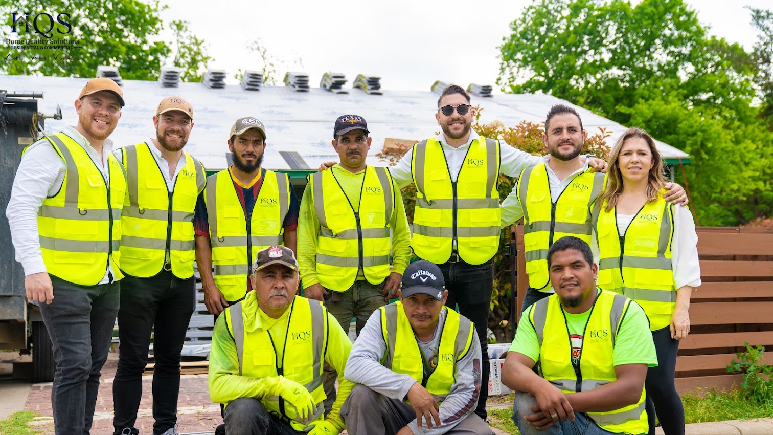The Home Quality Solutions roofing team